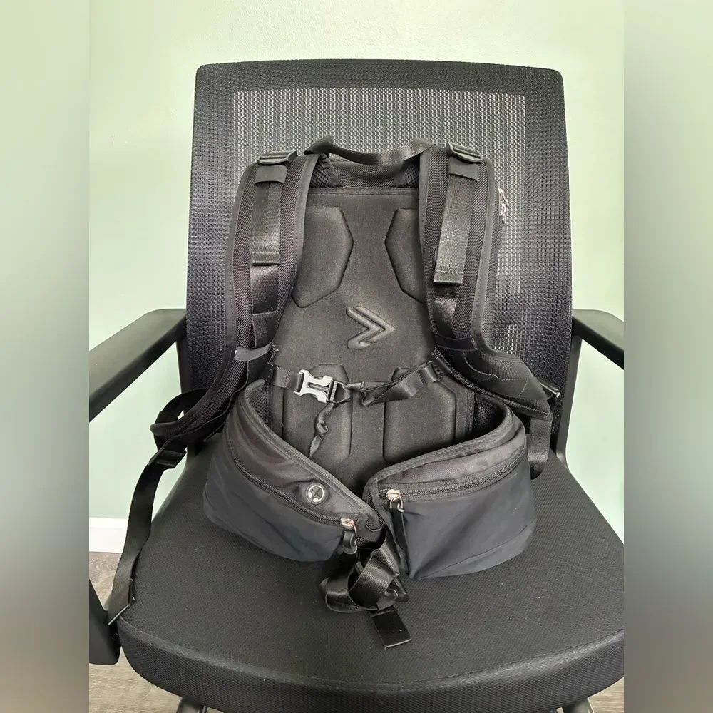 IAMRUNBOX Black Laptop Lightweight Waterproof Black Backpack for Cycling